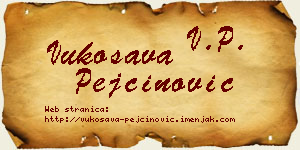 Vukosava Pejčinović vizit kartica